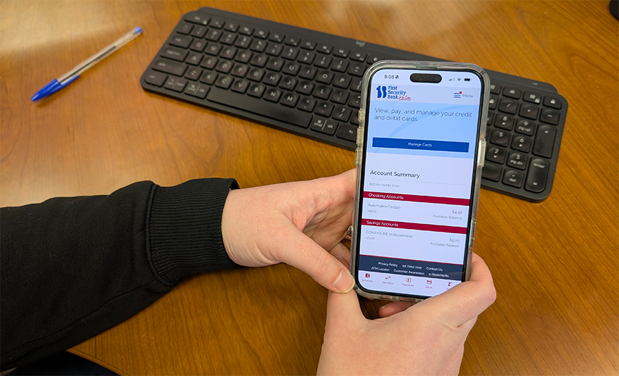 employee on mobile phone