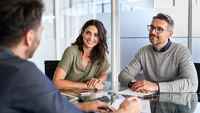 couple with financial planner